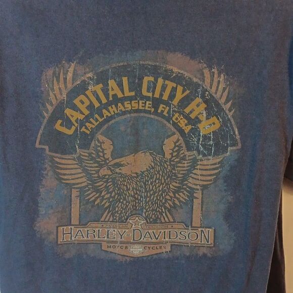 Harley-Davidson Capitol City Tallahassee Florida Men's Tee - Picture 4 of 7